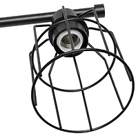 All the Rages Black Industrial Wired Vanity Light