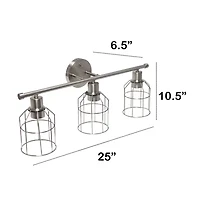 All the Rages Black Industrial Wired Vanity Light