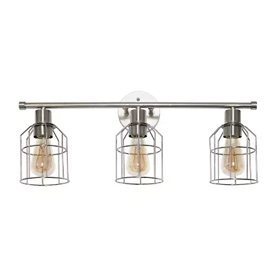 All the Rages Black Industrial Wired Vanity Light