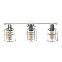 All the Rages Black Industrial Wired Vanity Light