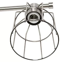 All the Rages Black Industrial Wired Vanity Light