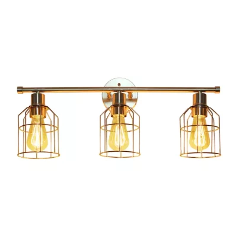 All the Rages Black Industrial Wired Vanity Light