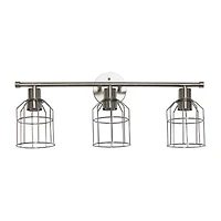 All the Rages Black Industrial Wired Vanity Light