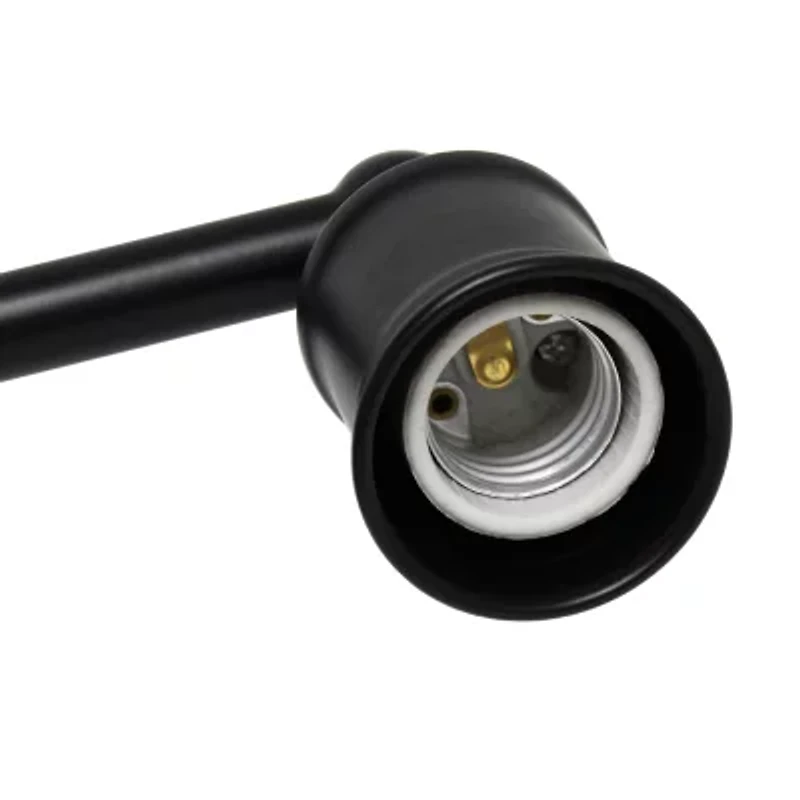 All the Rages Matte Black Industrial Metal Vanity Light
