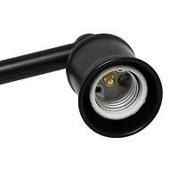 All the Rages Matte Black Industrial Metal Vanity Light