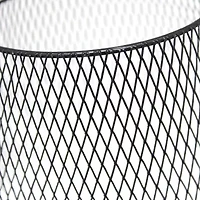 All the Rages Black Wire Mesh Uplight Metal Table Lamp