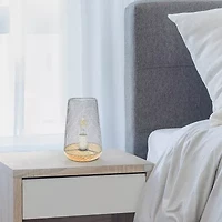 All the Rages Black Wire Mesh Uplight Metal Table Lamp