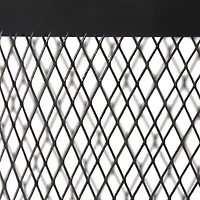 All the Rages Black Mesh Cylindrical Steel Metal Table Lamp