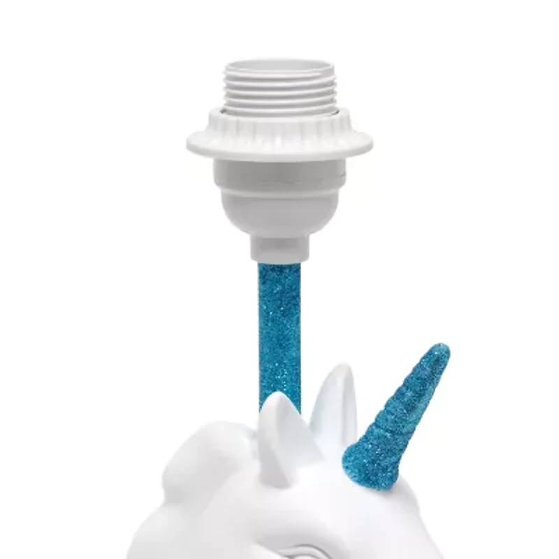 All the Rages Blue Sparkling Unicorn Resin Table Lamp