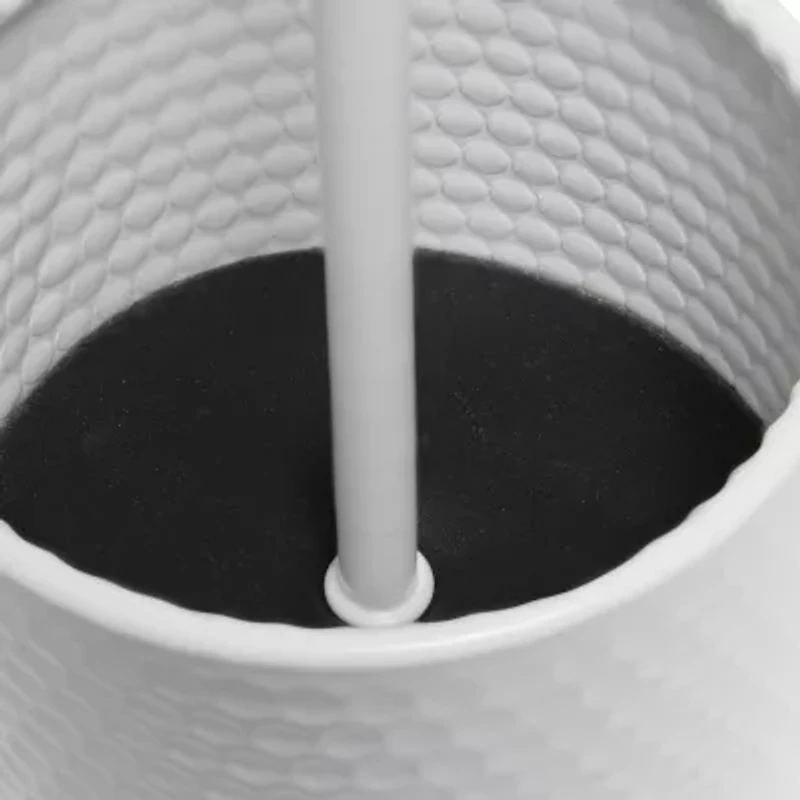 All the Rages Black And White Hammered Usb Metal Table Lamp