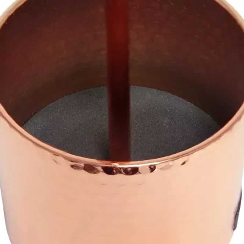 All the Rages Black And White Hammered Usb Metal Table Lamp