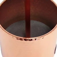 All the Rages Black And White Hammered Usb Metal Table Lamp