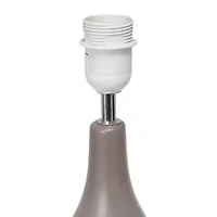Oval Bowling Pin Base Ceramic Table Lamp