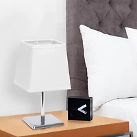 Square Shade Metal Table Lamp