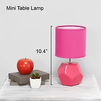 Simple Designs Round Prism Mini Table Lamp