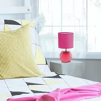 Simple Designs Round Prism Mini Table Lamp
