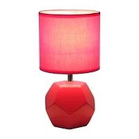 Simple Designs Round Prism Mini Table Lamp