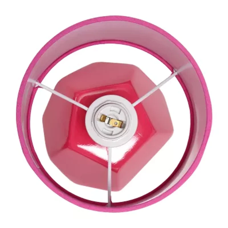 Simple Designs Round Prism Mini Table Lamp