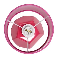 Simple Designs Round Prism Mini Table Lamp