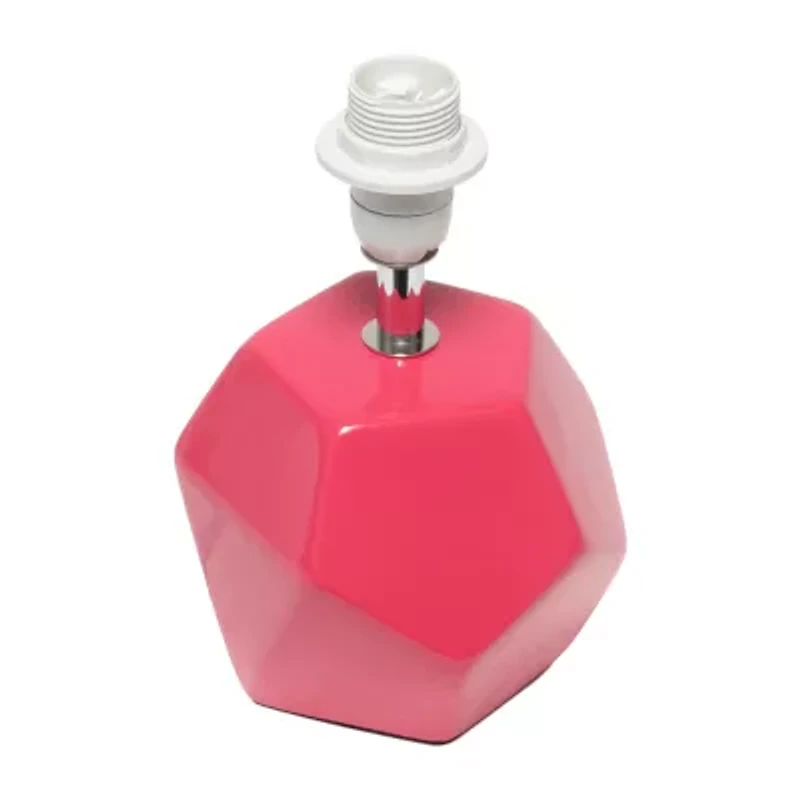 Simple Designs Round Prism Mini Table Lamp