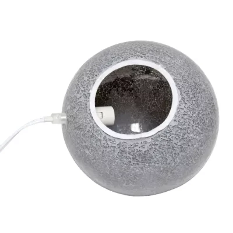 1 Light Mosaic Stone Ball Table Lamp