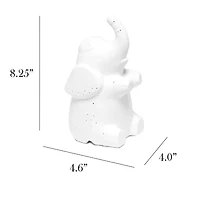 Simple Designs Porcelain Animal Shaped Table Lamp