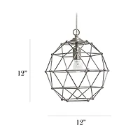 Metal Hexagon Shape Pendant Light