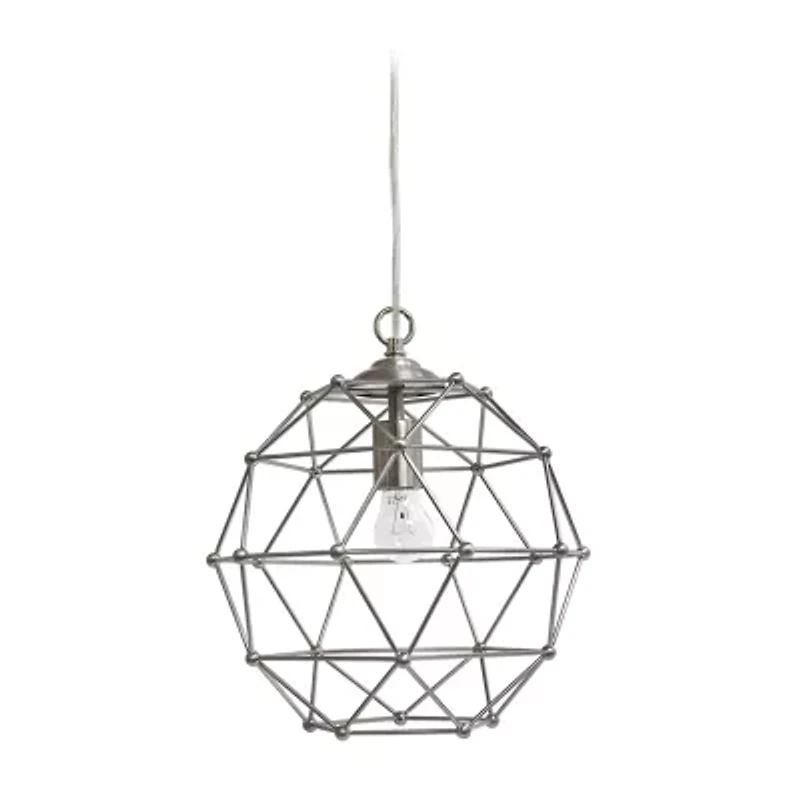 Metal Hexagon Shape Pendant Light