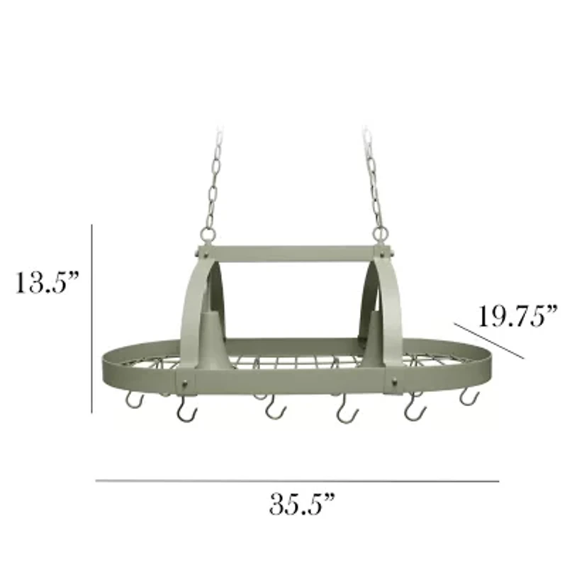 All the Rages Nickel Pot Rack Pendant Light
