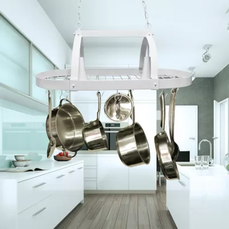 All the Rages Nickel Pot Rack Pendant Light