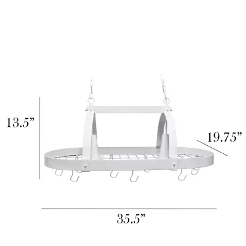 All the Rages Nickel Pot Rack Pendant Light