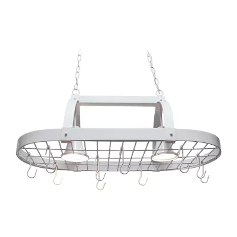 All the Rages Nickel Pot Rack Pendant Light
