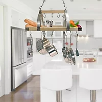 2lt Wooden Potack With Downlight Pendant Light