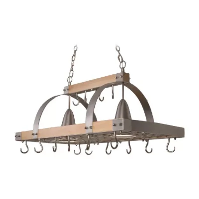 2lt Wooden Potack With Downlight Pendant Light