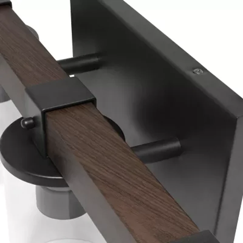 All the Rages 3-Light Vanity With Restored Wood Look Light