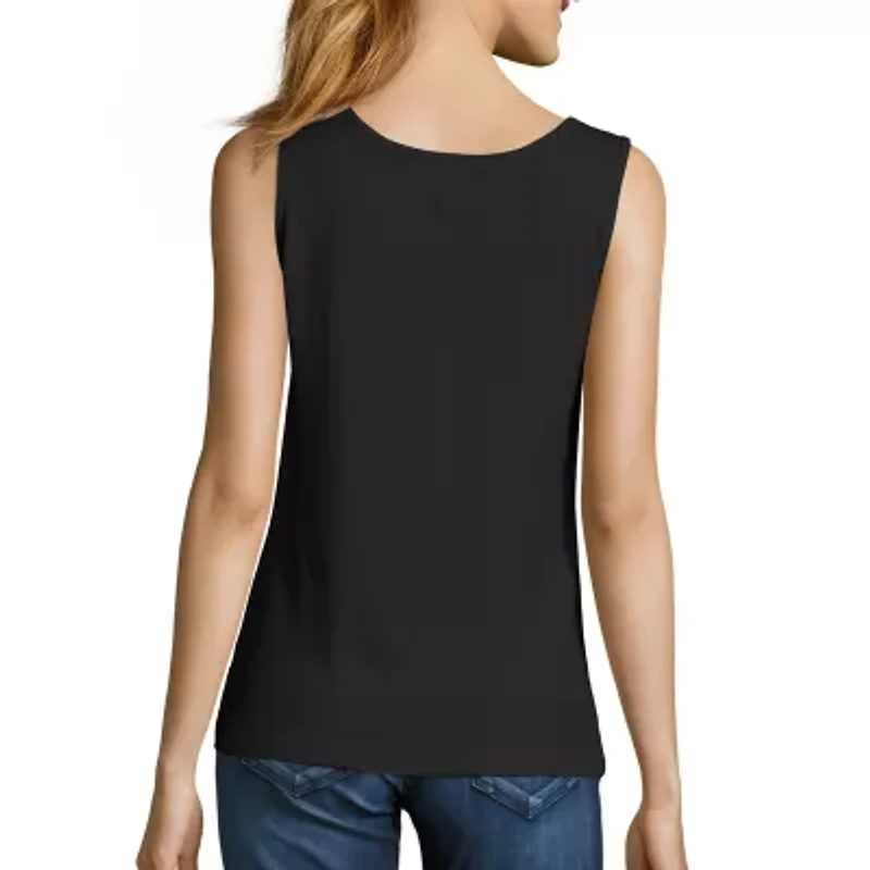 Hanes Women's Mini-Ribbed Cotton Tank