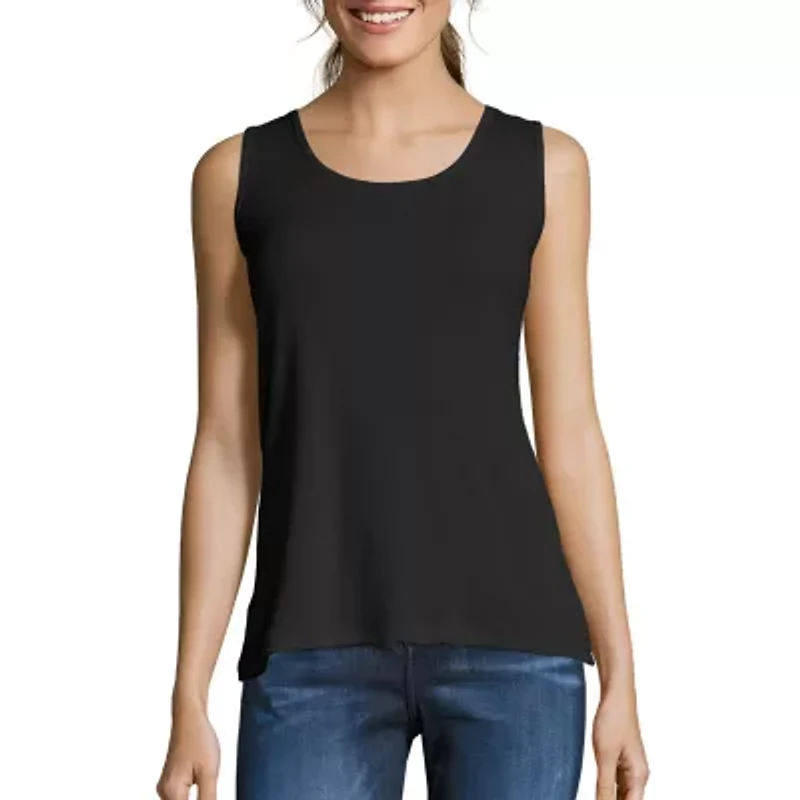 Hanes Women's Mini-Ribbed Cotton Tank