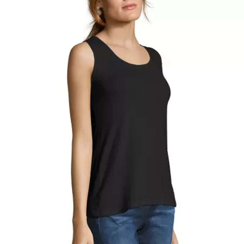 Hanes Women's Mini-Ribbed Cotton Tank