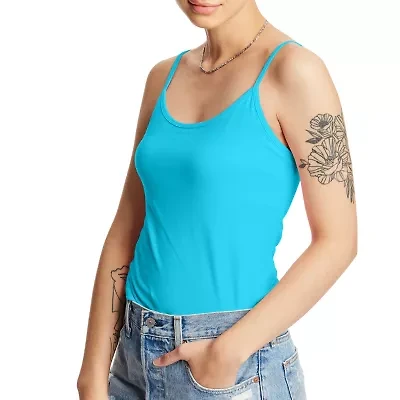 Hanes Women's Stretch Cotton Cami With Built-In Shelf Bra