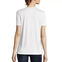 Hanes Womens Cool-DRI V Neck Short Sleeve Performance T-Shirt