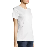 Hanes Womens Cool-DRI V Neck Short Sleeve Performance T-Shirt