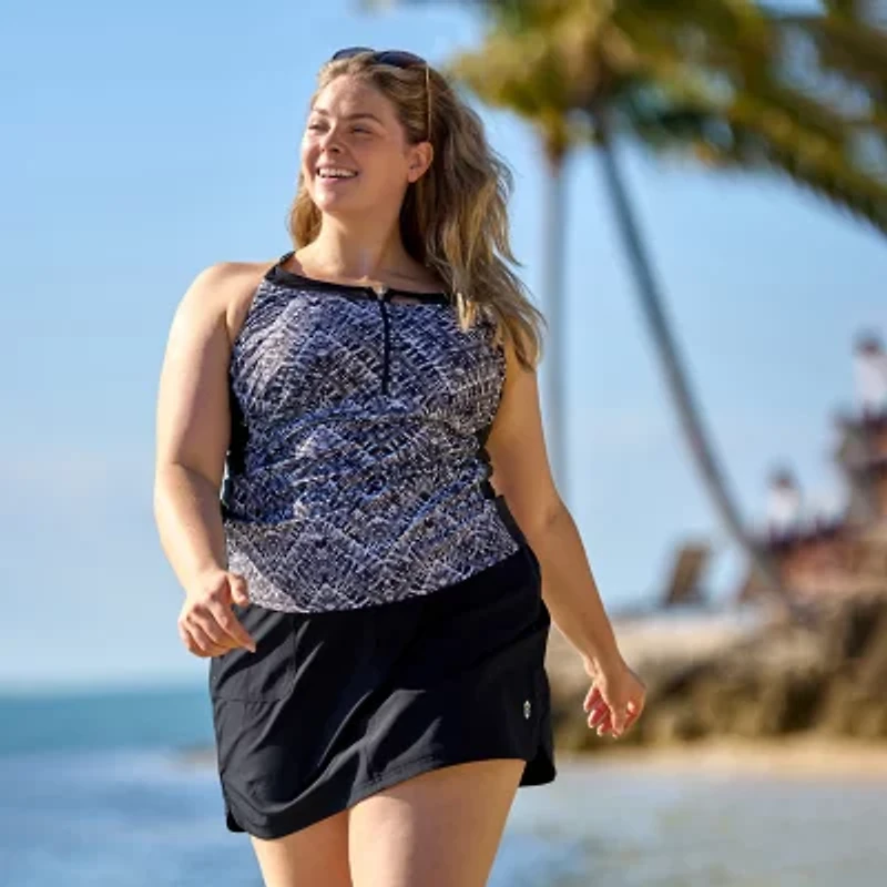 Free Country Womens Plus Swim Skirt