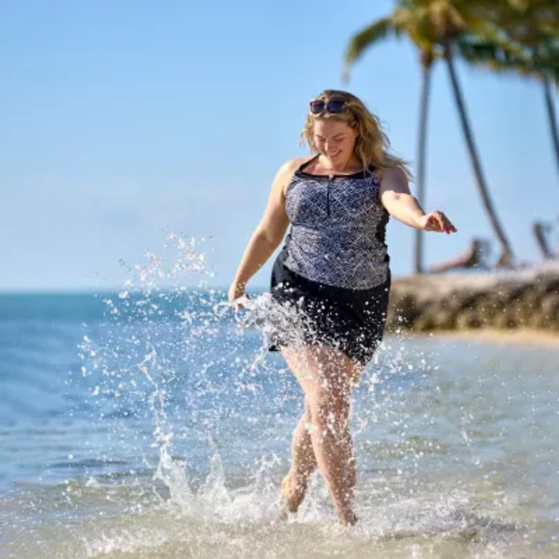 Free Country Womens Plus Swim Skirt