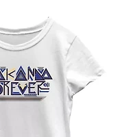Little & Big Kid Girls Crew Neck Short Sleeve Classic Fit Black Panther Graphic T-Shirt