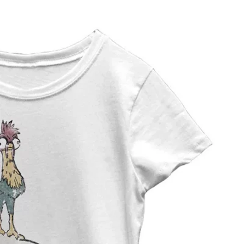 Pua Little & Big Kid Girls Crew Neck Short Sleeve Slim Fit Moana Graphic T-Shirt
