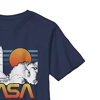 Little & Big Kid Boys Crew Neck Short Sleeve Regular Fit NASA Graphic T-Shirt