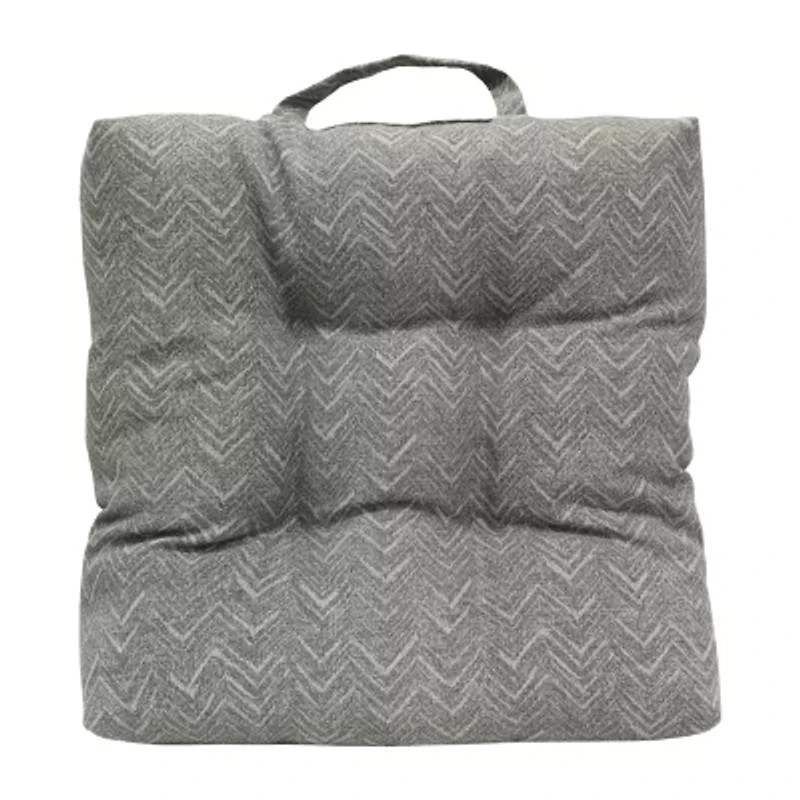 Outdoor Dècor Chevron Print With Handle Water Resistant Adirondack Cushion
