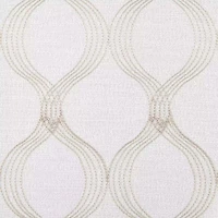 Max Blackout Prescott Grommet Top Embroidered 100% Single Curtain Panel