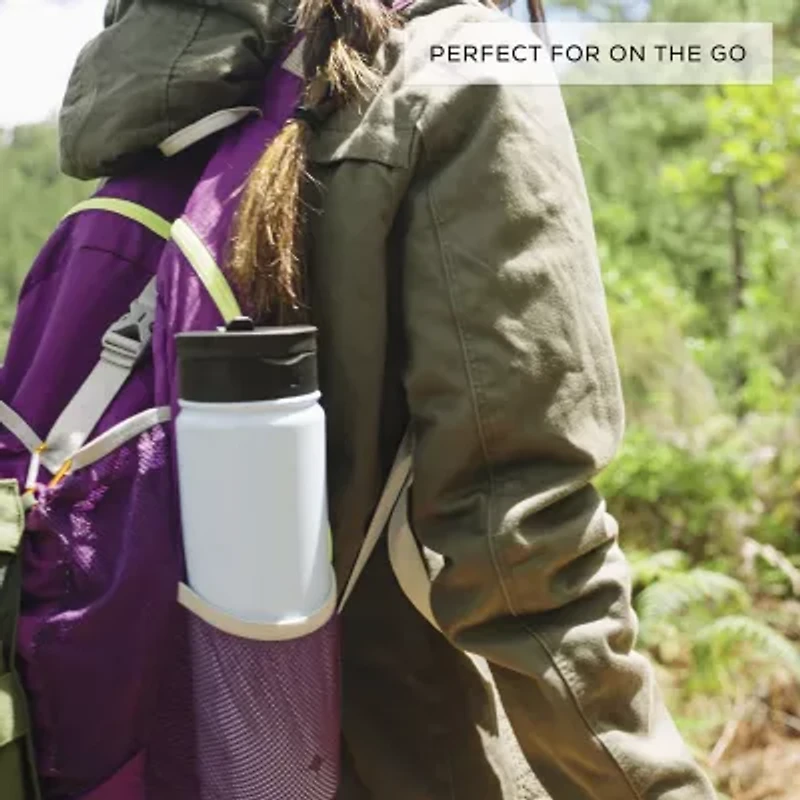Joyjolt Triple Insulated Water With Flip Lid & Sport Straw - 22 Oz Oz. Bottle