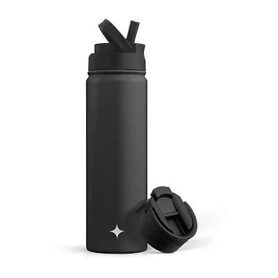 Joyjolt Triple Insulated Water With Flip Lid & Sport Straw - 22 Oz Oz. Bottle